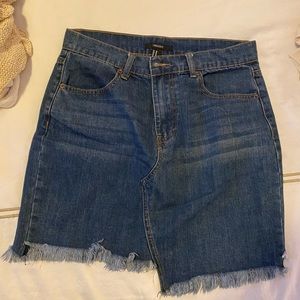 Asymmetrical JEAN SKIRT